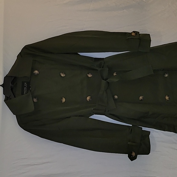 Rachel Zoe Forest Maxi Hooded  Trench Coat - Picture 10 of 15